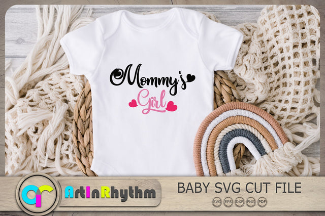 Mommy's Girl Svg, Baby Girl Svg, Baby Svg, Baby Quotes Svg SVG Artinrhythm shop 