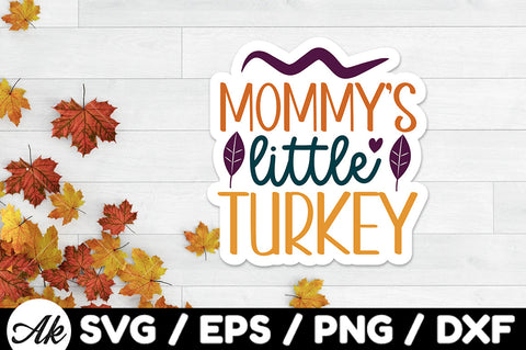Mommy's little butterball Stickers SVG akazaddesign 