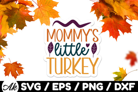 Mommy's little butterball Stickers SVG akazaddesign 