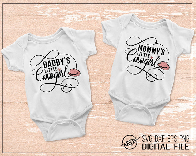 Mommy's little cowgirl / Daddy's little cowgirl SVG Boertiek 