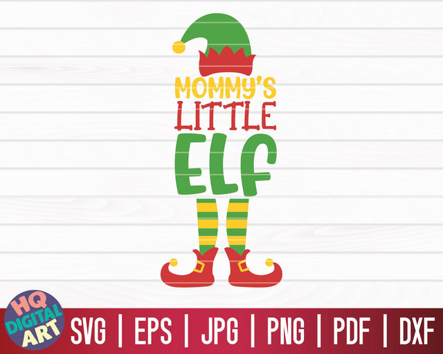 Mommy's little elf SVG | Christmas Elfs SVG SVG HQDigitalArt 