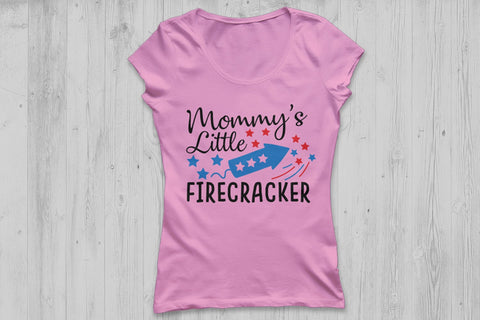 Mommy's Little Firecraker| 4th Of July SVG Cutting Files. SVG CosmosFineArt 