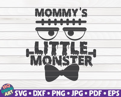 Mommy's little monster SVG | Halloween quote SVG SVG HQDigitalArt 