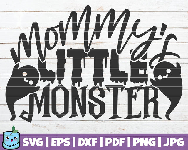 Mommy's Little Monster SVG MintyMarshmallows 