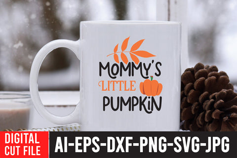 Mommy's Little Pumpkin SVG Cut File SVG BlackCatsMedia 