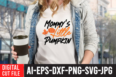 Mommy's Little Pumpkin SVG Cut File SVG BlackCatsMedia 