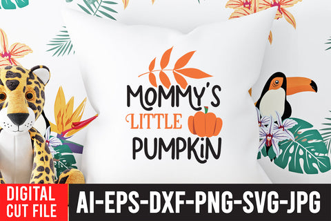 Mommy's Little Pumpkin SVG Cut File SVG BlackCatsMedia 