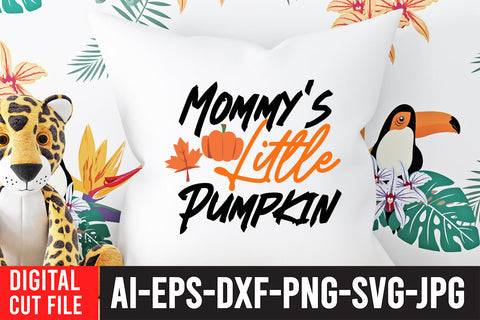 Mommy's Little Pumpkin SVG Cut File SVG BlackCatsMedia 