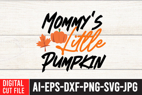 Mommy's Little Pumpkin SVG Cut File SVG BlackCatsMedia 