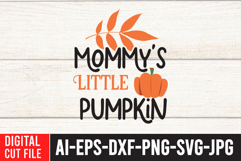Mommy's Little Pumpkin SVG Cut File SVG BlackCatsMedia 