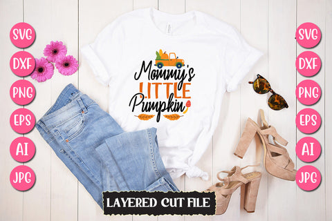 Mommy's Little Pumpkin SVG Cut File SVG Newmockups 
