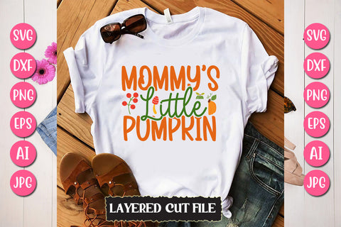 Mommy's Little Pumpkin SVG Cut File SVG Newmockups 