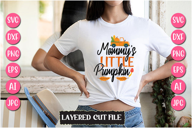Mommy's Little Pumpkin SVG Cut File SVG Newmockups 