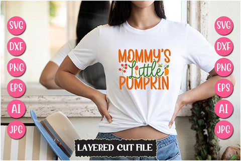 Mommy's Little Pumpkin SVG Cut File SVG Newmockups 