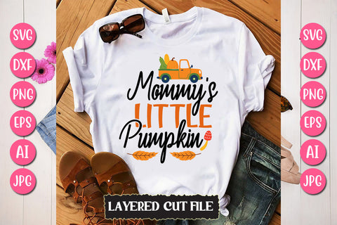 Mommy's Little Pumpkin SVG Cut File SVG Newmockups 