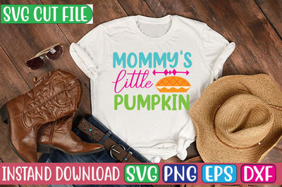 Mommy's Little Pumpkin SVG Cut File SVGs, Quotes and Sayings, Food & Drink, Holiday,On Sale, SVG Studio Innate 