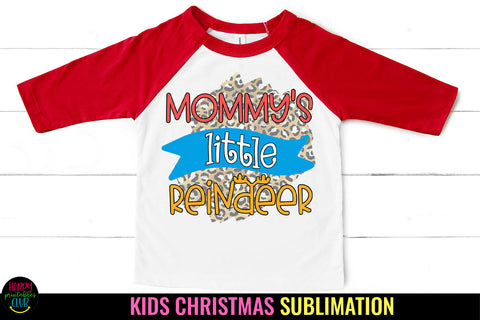 Mommy's Little Reindeer I Kids Christmas Sublimation PNG Sublimation Happy Printables Club 