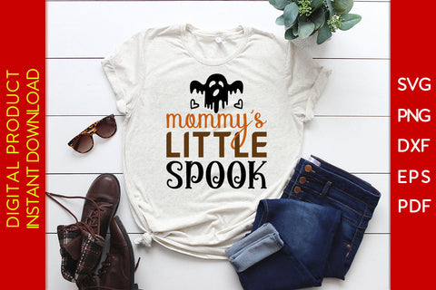Mommy's Little Spook Halloween SVG PNG PDF Cut File SVG Creativedesigntee 