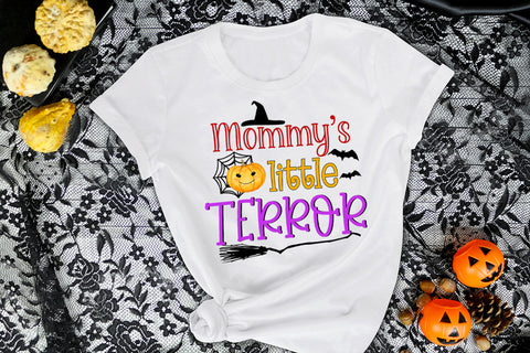 Mommy's Little Terror Sublimation I Halloween Sublimation Sublimation Happy Printables Club 
