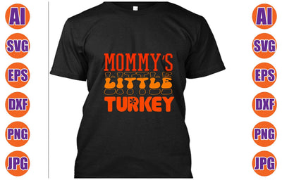 Mommy’s Little Turkey Retro SVG SVG Syaman 
