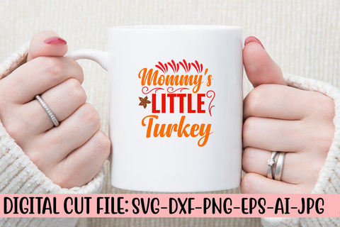 Mommy's Little Turkey SVG Cut File SVG Syaman 