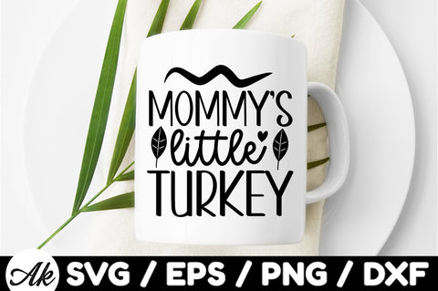 Mommy's little turkey svg SVG akazaddesign 