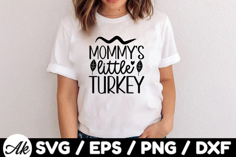 Mommy's little turkey svg SVG akazaddesign 
