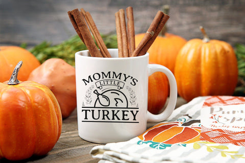 Mommy's Little Turkey, Thanksgiving SVG Design SVG futivesvg 