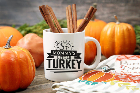 Mommy's Little Turkey, Thanksgiving SVG Design SVG futivesvg 