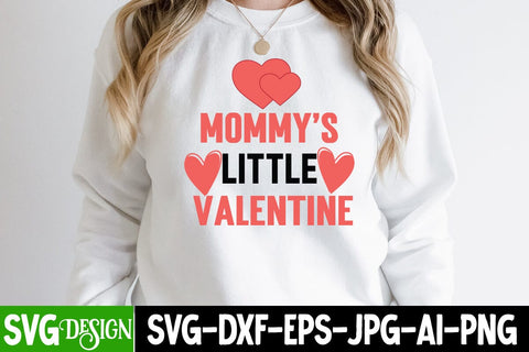 Mommy's Little Valentine SVG Cut File SVG BlackCatsMedia 
