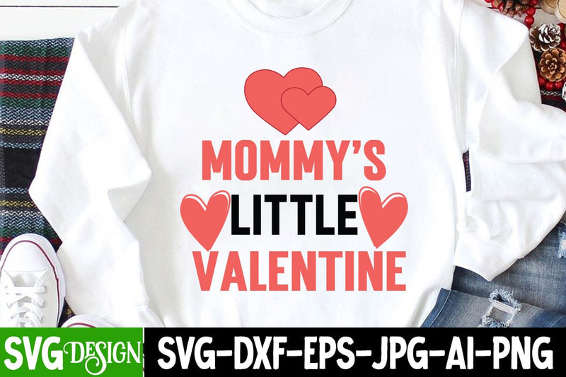 Mommy's Little Valentine SVG Cut File SVG BlackCatsMedia 
