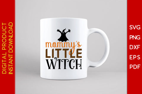 Mommy's Little Witch Halloween SVG PNG PDF Cut File SVG Creativedesigntee 
