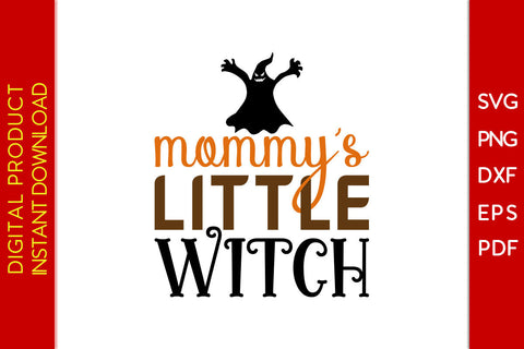 Mommy's Little Witch Halloween SVG PNG PDF Cut File SVG Creativedesigntee 