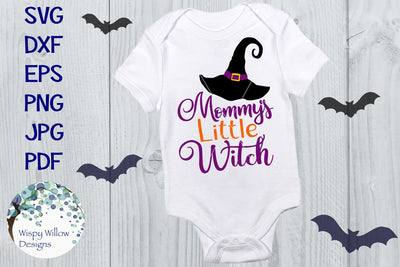 Mommy's Little Witch | Halloween SVG Wispy Willow Designs 