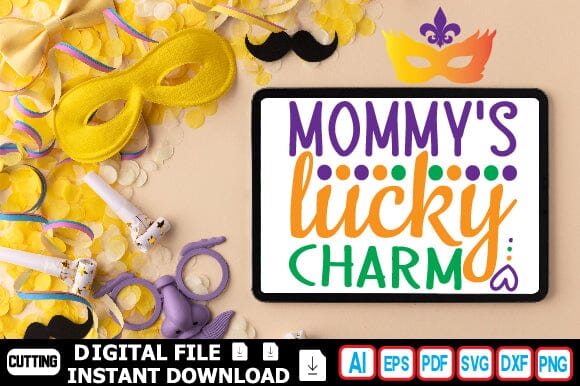 Mommy's Lucky Charm SVG Craftlabsvg24 