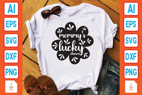 Mommy's Lucky Charm SVG Craftlabsvg24 