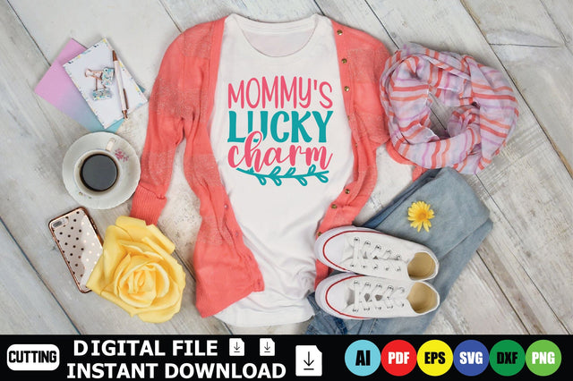 Mommy's Lucky Charm SVG Shahin alam 