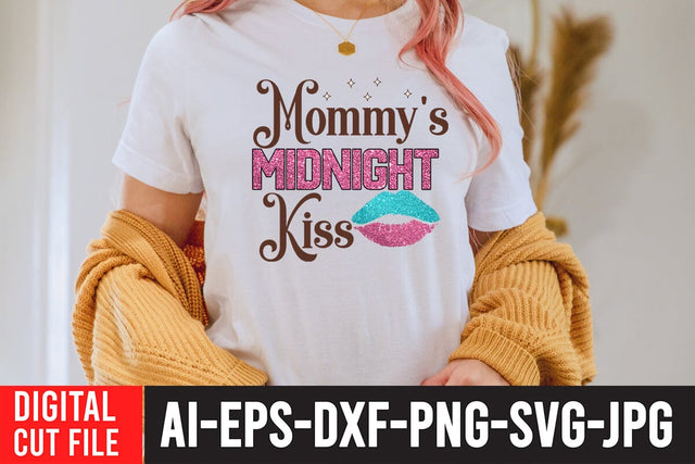 Mommy's Midnioght Kisses Sublimation Design Sublimation BlackCatsMedia 