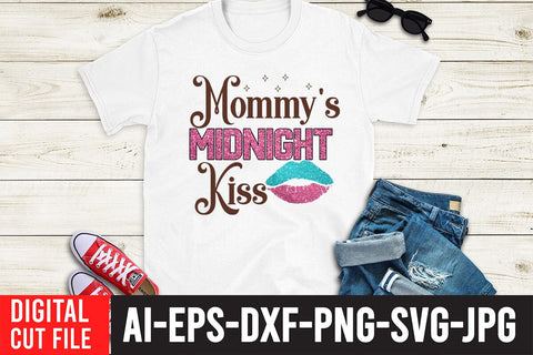 Mommy's Midnioght Kisses Sublimation Design Sublimation BlackCatsMedia 