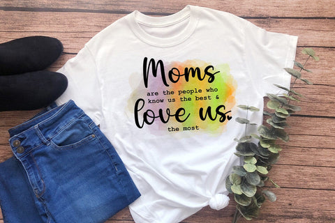 Moms Are The People - Mother's Day Sublimation I Mom PNG Sublimation Happy Printables Club 
