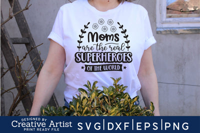 moms are the real superheroes of the world SVG md faruk hossain 