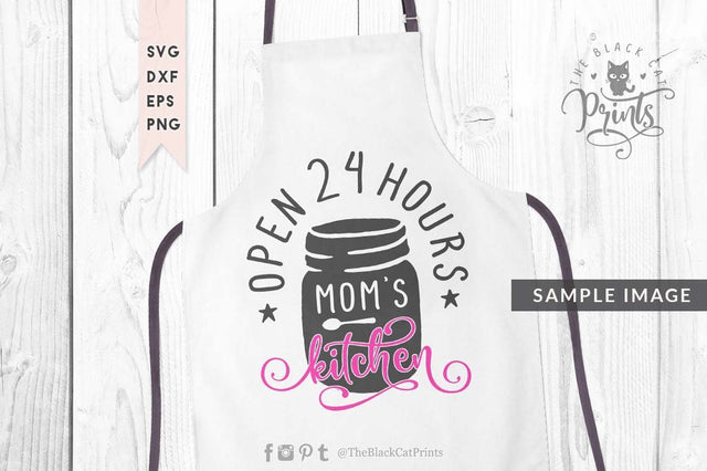 Mom's kitchen cut file SVG TheBlackCatPrints 