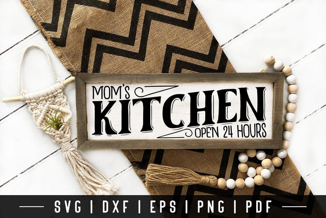 Mom's Kitchen SVG, Vintage Kitchen Sign SVG SVG CraftLabSVG 
