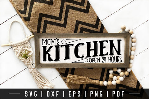 Mom's Kitchen SVG, Vintage Kitchen Sign SVG SVG CraftLabSVG 