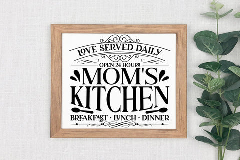 Mom's Kitchen | Vintage Kitchen Sign SVG SVG CraftLabSVG 