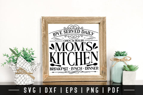 Mom's Kitchen | Vintage Kitchen Sign SVG SVG CraftLabSVG 