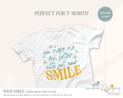 Moms Smile Sublimation Design Sublimation Aja Nicole Designs 