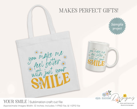Moms Smile Sublimation Design Sublimation Aja Nicole Designs 