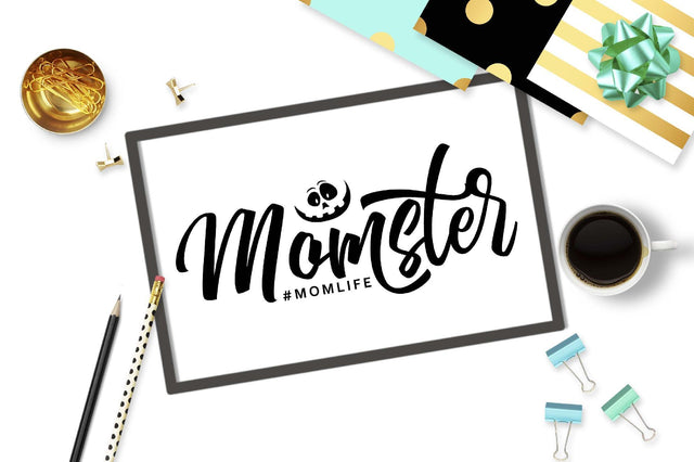 Momster | Funny momlife Cut file SVG TheBlackCatPrints 