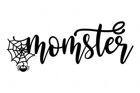 Momster | Halloween Shirt Sign Design | Cutting File for Autumn and Fall | SVG DXF and More! | Monster SVG Diva Watts Designs 